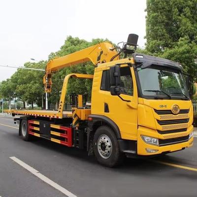 China Qing Ling 4*2 Low Angle Full Land Flatbed Tow Truck Wrecker for On Line Technical Support for sale