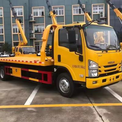 China 5tons Flatbed Towing Truck 4X2 Wrecker I Suzu Tow Trucks for Your After-sales Service for sale