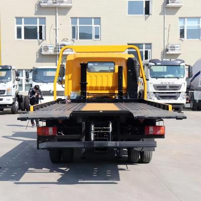 China 5 Ton Flatbed Trailer Wrecker Truck for Heavy Duty Towing Demands for sale