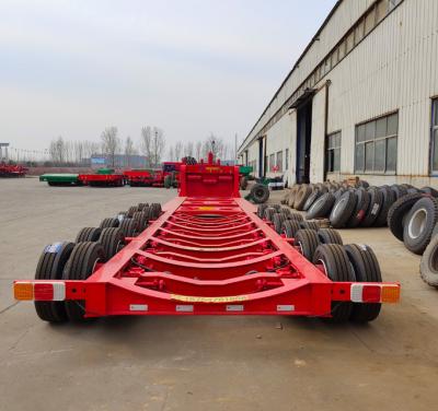 China Heavy Duty Flatbed Mafi Semi Trailer with Mac Pherson Type Suspension and Low Chassis for sale