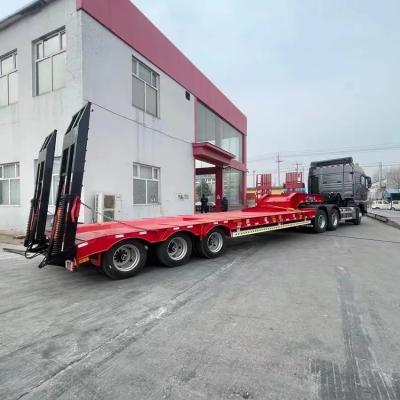 China CCC ISO 40 ton zware gooseneck lage lading/bed truck aanhangwagen met een capaciteit van 2,5 ton Te koop