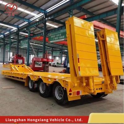 China Reboque semi-absorvente extensivel com 8 pneus para transporte de carga pesada à venda