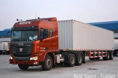 China 3 Axles 40 Tons Van Cargo Box PVC Curtain Side Semi Trailer for Loading and Unloading for sale