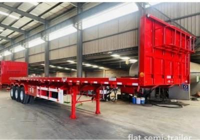 China 40FT Steel Flatbed Container Semi Trailer Truck Trailer with Customization Capability for sale