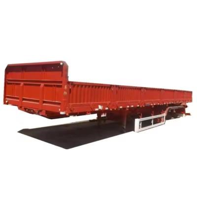 China 40FT 2 Axles Versatile and Flatbed Semi-Trailer for Cargo Transportation Truck Trailer for sale