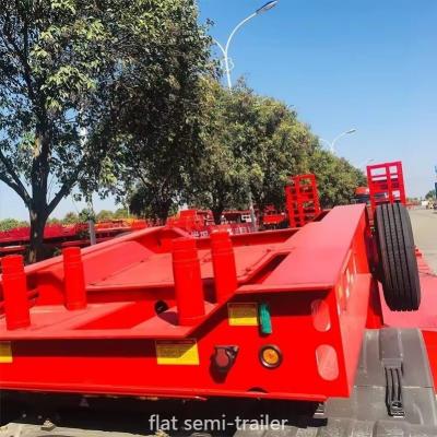 China EHL9400ZHX 3 Axle 40 FT Flatbed Semi Truck Trailer for Your Transportation Needs for sale