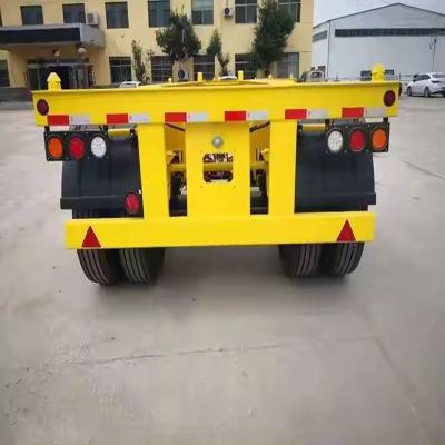 China Self-dumping Container Chassis for Transport by Immobilize Dual Line Braking System for sale