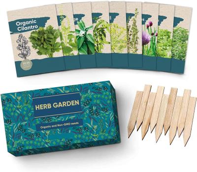 China The Gift The Spring Gardening Gift Is Preferred To Be A Pretty Herb Kit Wrapped Gift Box And Sign for sale