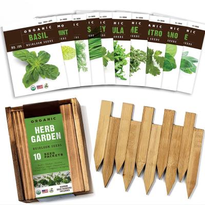 China Modern Horticulture Ornamental Garden Planting Various Herb Including Sign Growing Kit for sale