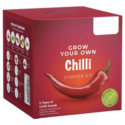 China Modern Ornamental Horticulture Grow 5 Different Types of Chili Peppers Beginner Friendly Starter Kit at Home for sale