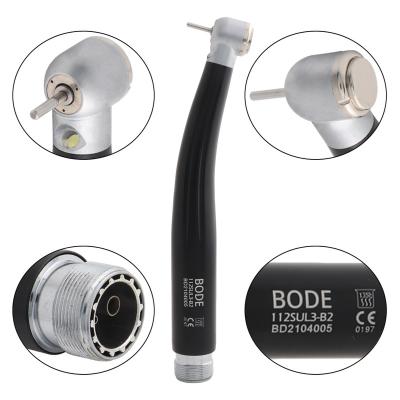 China Dental Lab / Dentistry FOREMEN Dental Handpiece Dental High Speed ​​Triple Hole B2 Self-Powered Ceramic Air Turbine Water Jet Bearings 2 E-Generator Black for sale