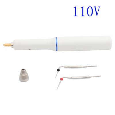 China Dental Cordless Metal Gutta Percha Obturation System Endo Heated Pen 2Tips White 110V 360419 for sale