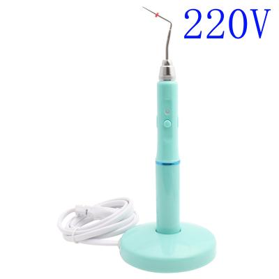 China Dental Cordless Metal Gutta Percha Obturation System Endo Heated Pen 2Tips Green 220V 360412 for sale