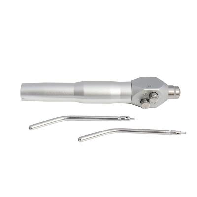 China Triple Metal Dental Syringe Air Water With Two Nozzle Tips 3 Way Right Angle For Unit Dental Chair 231002 for sale