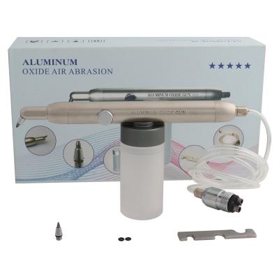 China Metal Air Polisher Dental Abrasion Microetcher Sandblasting Sandblaster Teeth Polishing Air Prophy 4 Hole M4 Tube 183009 for sale