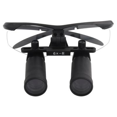 China High Magnification Metal 6x-R Magnifier Microsurgery Optical Loupes Binocular Dental Loupes Dental Surgical Magnifying Glasses for sale