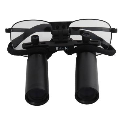 China High Magnification Metal 8x-R Magnifier Microsurgery Optical Loupes Binocular Dental Loupes Dental Surgical Magnifying Glasses for sale