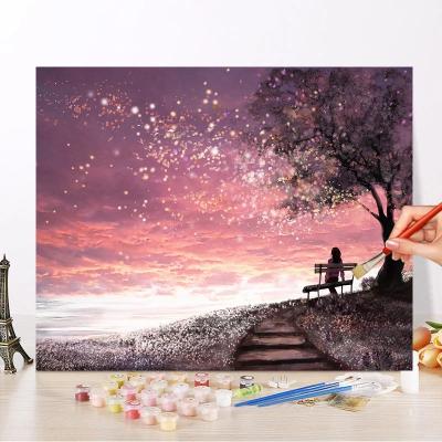 China Waterproof Custom Paint By Numbers For Adults Dropshipping Photo Kits Gift Picture Oil Drawing Acrylic Paint On Canvas Personality DIY for sale