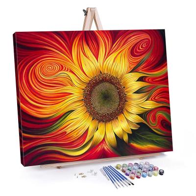 China YIWU OYUE Waterproof Wholesale Art Colored Oil Painting Canvas Painting DIY Kits By Numbers For Adults for sale