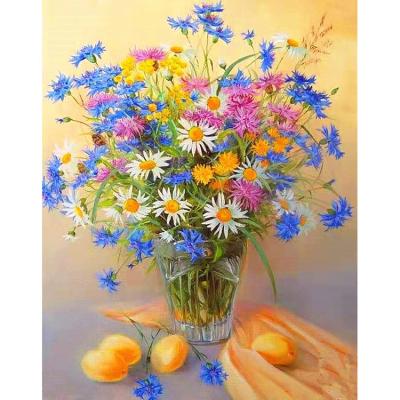 China Wholesale Impressionist Still Life Flower Abstract Acrylic Painting DIY Painting By Number for sale