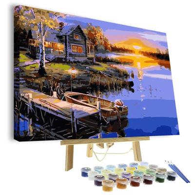 China DIY Abstract Painting By Numbers For Adults Kit , DIY Oil Painting O1 40*50 for sale