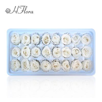 China Factory Wholesale Gift HFlora Yunnan 2-3cm Eternal Flowers Real Preserved Eternal Multiple Color Rose For Decoration Flowers for sale