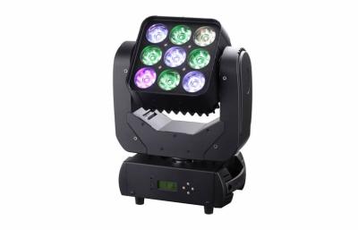 China 9 x 10W 4IN1 Led Matrix Light 48CH Wash Spot Stage Lights RGBW Customized for sale