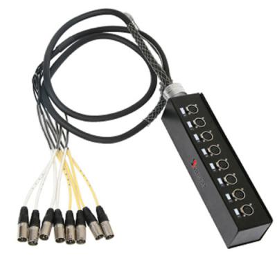 China 5M - 50M Snake Microphone Cables 8 way XLR male - female for Stage show / concert for sale