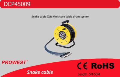 중국 마이크 케이블 드럼 체계 5M - 50M의 PVC 외부 재킷을 가진 단계 상자 판매용