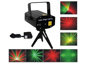 China Mini laser verde rojo de la etapa que enciende 8 modelos 80mW con los motores dobles/que giran en venta