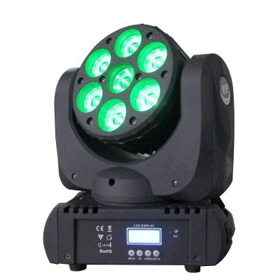 China LED Moving Head Lights 7X12W 13CH RGBWA for sale