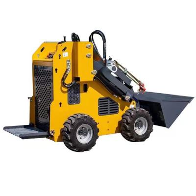 China Building Material Shops Cheap Mini Skid Steer Loader For Sale Diesel Tracked Mini Skid Steer Loader With 4 In 1 Mini Wheel Loader Suppliers for sale