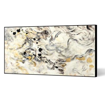 China Hot Sale Abstract Traditional Skills Handmade Wall Art Fly Dandelion Wall Canvas Painting View for sale