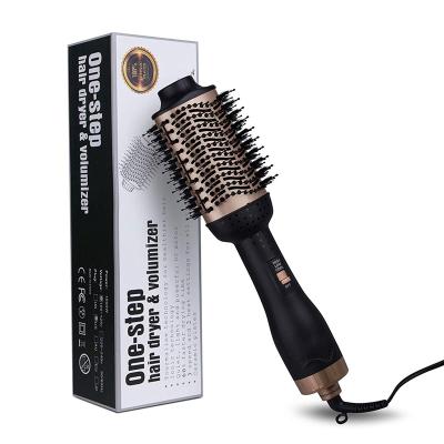 China Car One Stage Hair Dryer Brush 1000w Blow Dryer Brush / Negative Ion Dryer Roller Comb for sale