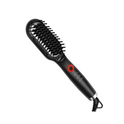 China Hot Wholesale Hotel Hair Comb Portable Electric Comb Straightener For Men Custom Logo Hair Styling Tools for sale