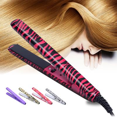 China Car Mini Portable Flat Hair Iron Straightener Curler Cute Cartoon Professional Hair Straightening Curling Irons for sale