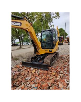 China Xugong 60 original domestic second-hand small excavator small price fast crawler excavator to send garden work 0.23m²; ³ for sale