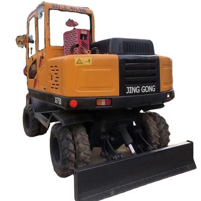 China Perfect Condition Hot Sales Strong Power Good Condition JINGGONG JG75 Original Design Used Excavator Digger for sale