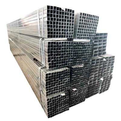 China Structure Hot Dip Galvanized Pipe ASTM A500 GR.B Square And Rectangular Tube 16 Gauge Square Tubing for sale