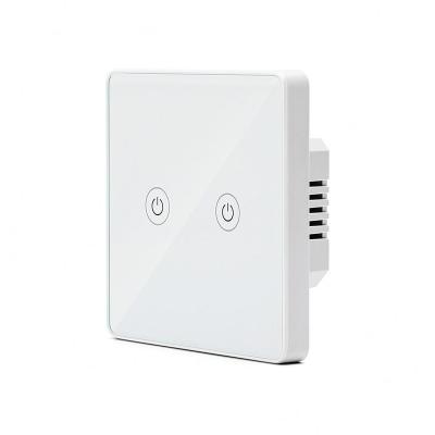 China 1/2/3Gang Tuya Iot Wifi Wall Lamp Switch 1Gang USA. Phone app remote and Alexa/Google voice assistant control for sale