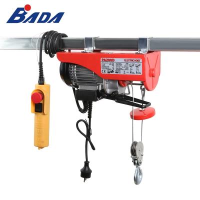 China AUTOMATIC capacity electric hoist building hoist PA200D 100/200kg for sale