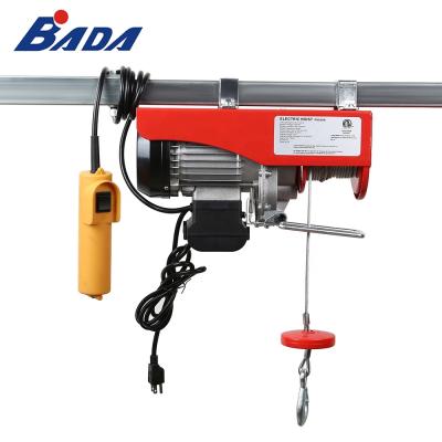 China AUTOMATIC PA800B 880/1760lb Motor Rope Capacity Motor Hoist Mini Electric Wire Winch Lift Hoist Cranes for sale