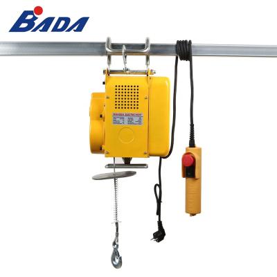 China Hotels Mini Elevator Wire Rope Hoist 200/400kg Mini Portable Electric Wire Rope Hanging Hoist for sale