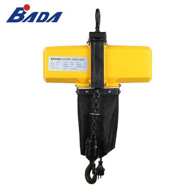 China BADA BDH500 450/500kg hotels factory produces the small mini electric chain hoist for sale for sale