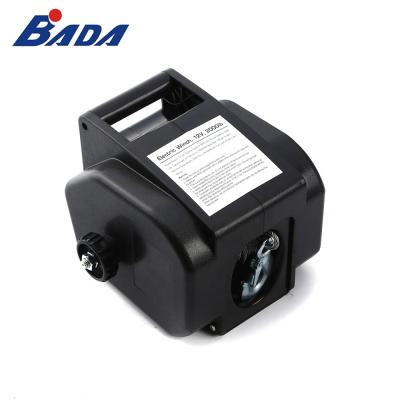 China BOAT BADA 12V DC Power Wire Rope Electric Car Winch High Quality Construction Winch for sale