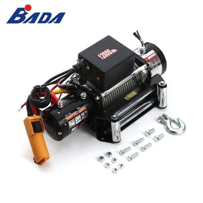 China AUTOMATIC Winch 12V Motor High Quality Electric Power DC 12000lbs for sale