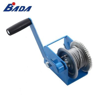 China For Pulling Portable Trailer Wire Rope Mini Manual Hand Winch Price 2000lbs for sale