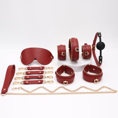 China BDSM Set Best Selling Adult Bondage Set Bdsm Sex Toys Fetish Bondage Sex Toys Zipper Decoration Style for sale