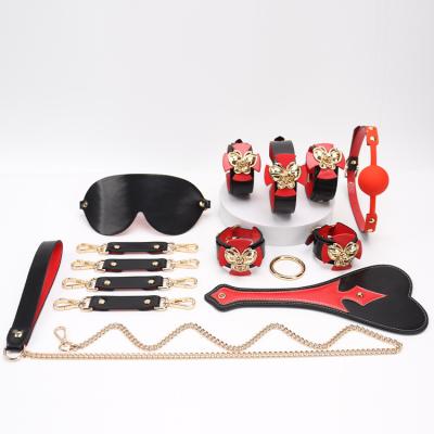 China Hot Selling BDSM Game bdsm Sex Toy Adult Package Set SM Bondage Slave Fetish Toy Set Cross Butterfly Style for sale