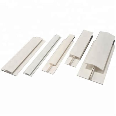 China Modern Plastic Industry Corner Chamfer PVC T Z C Extrusion Strip Profile For Wall Panel for sale